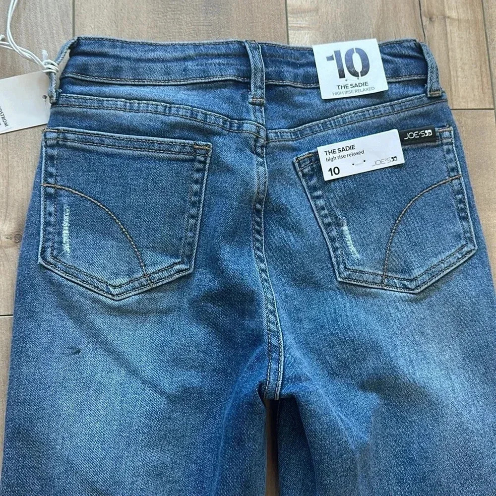 NWT Joe's Jeans Kids' The Sadie Frayed Hem Relaxed Fit Jeans Sz 10 - Picture 9 of 11